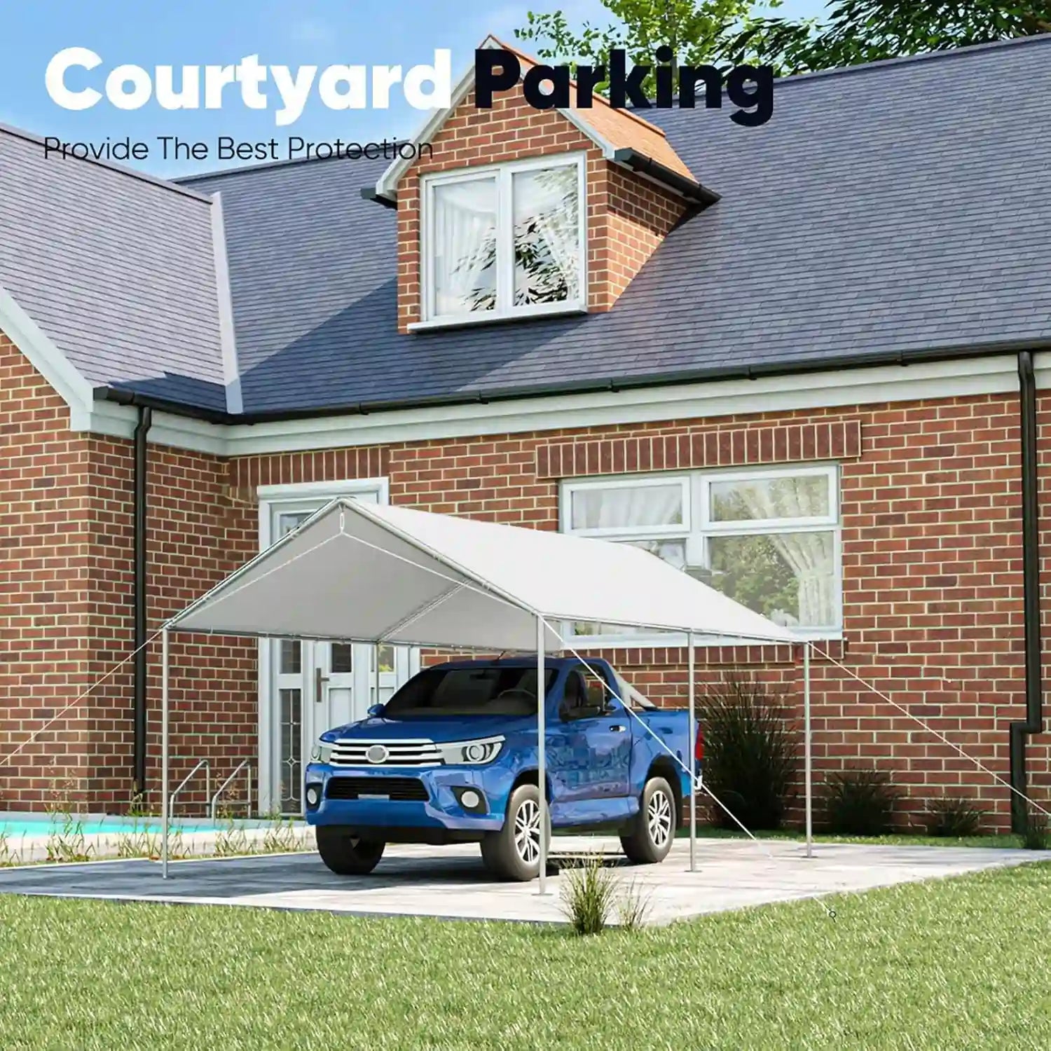 10' x 15' Heavy Duty Car Canopy