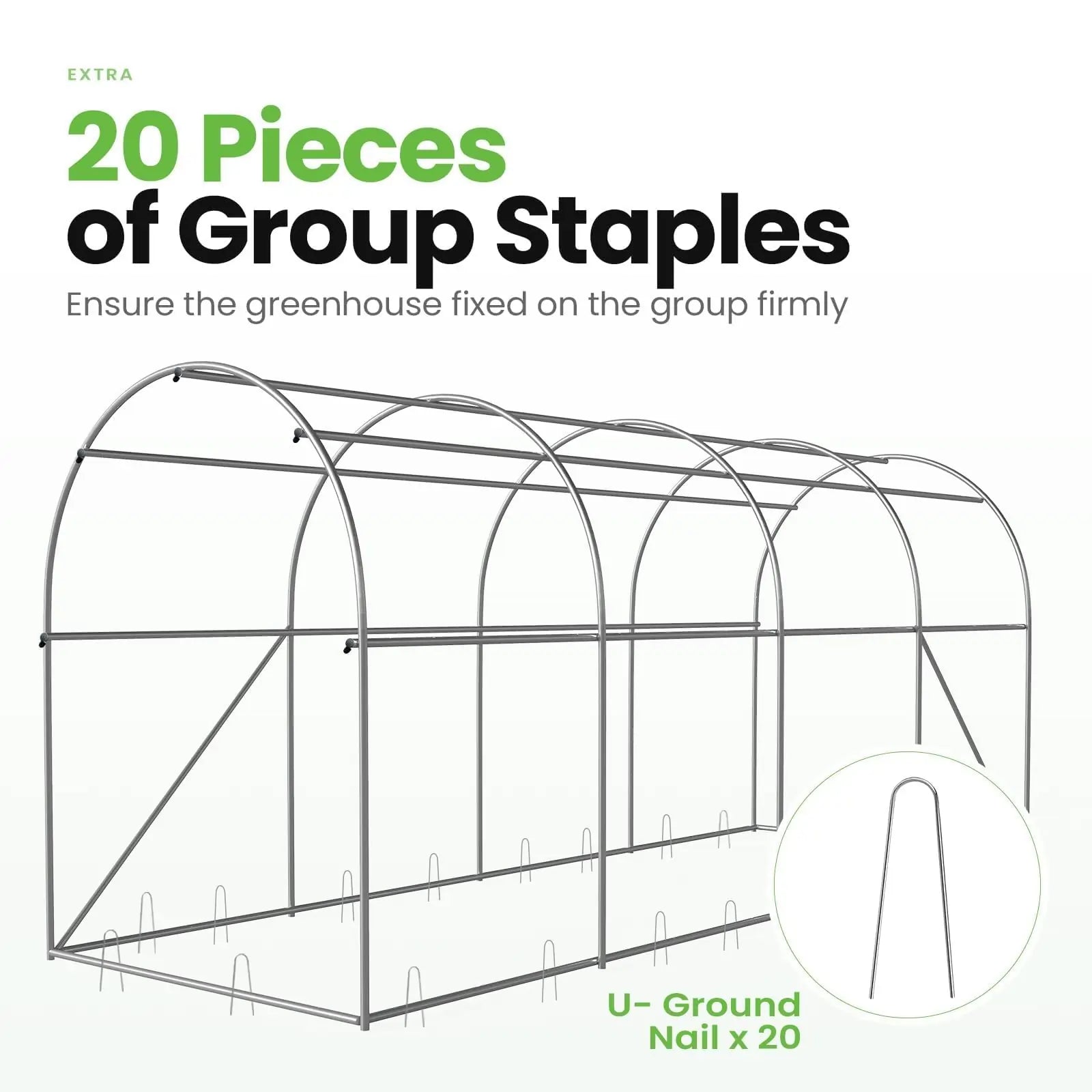 20 pieces of group staples#color_green