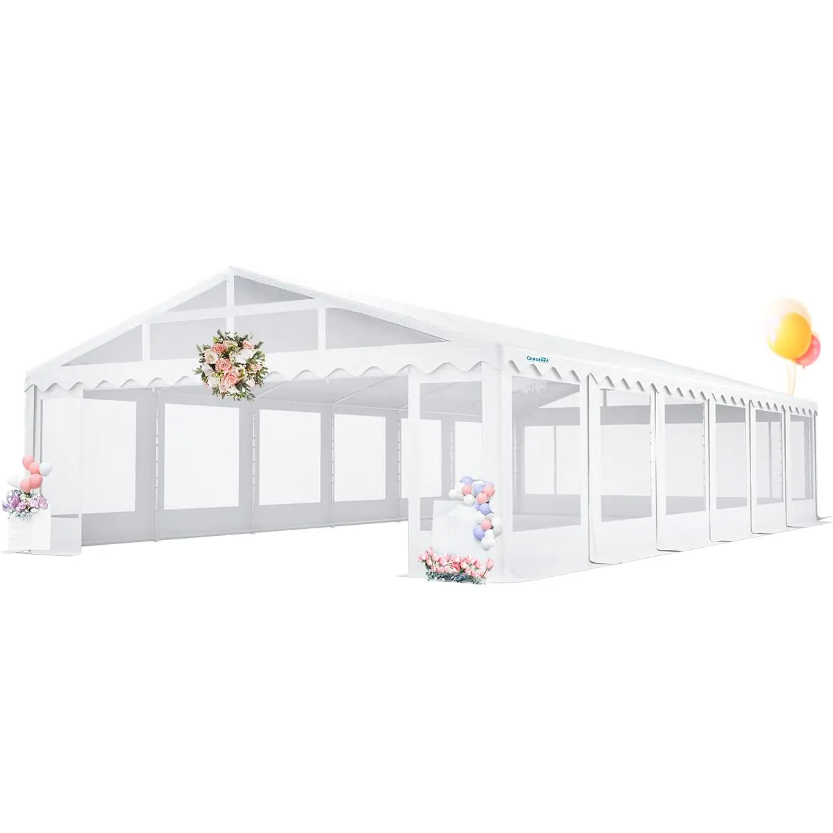 Quictent 20'x40' Large Party Tent with Clear Sidewalls