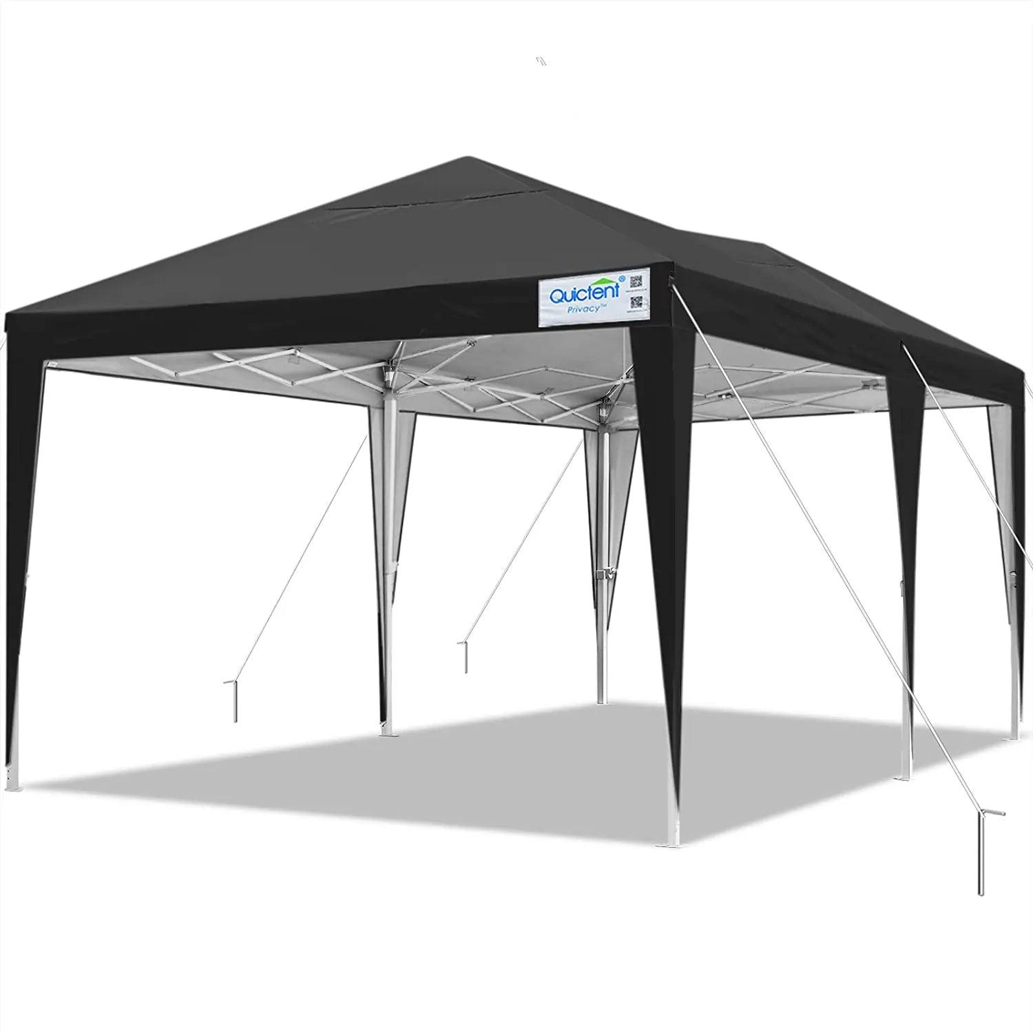 Black No-Side 10'x20' EZ Up Canopy#color_black