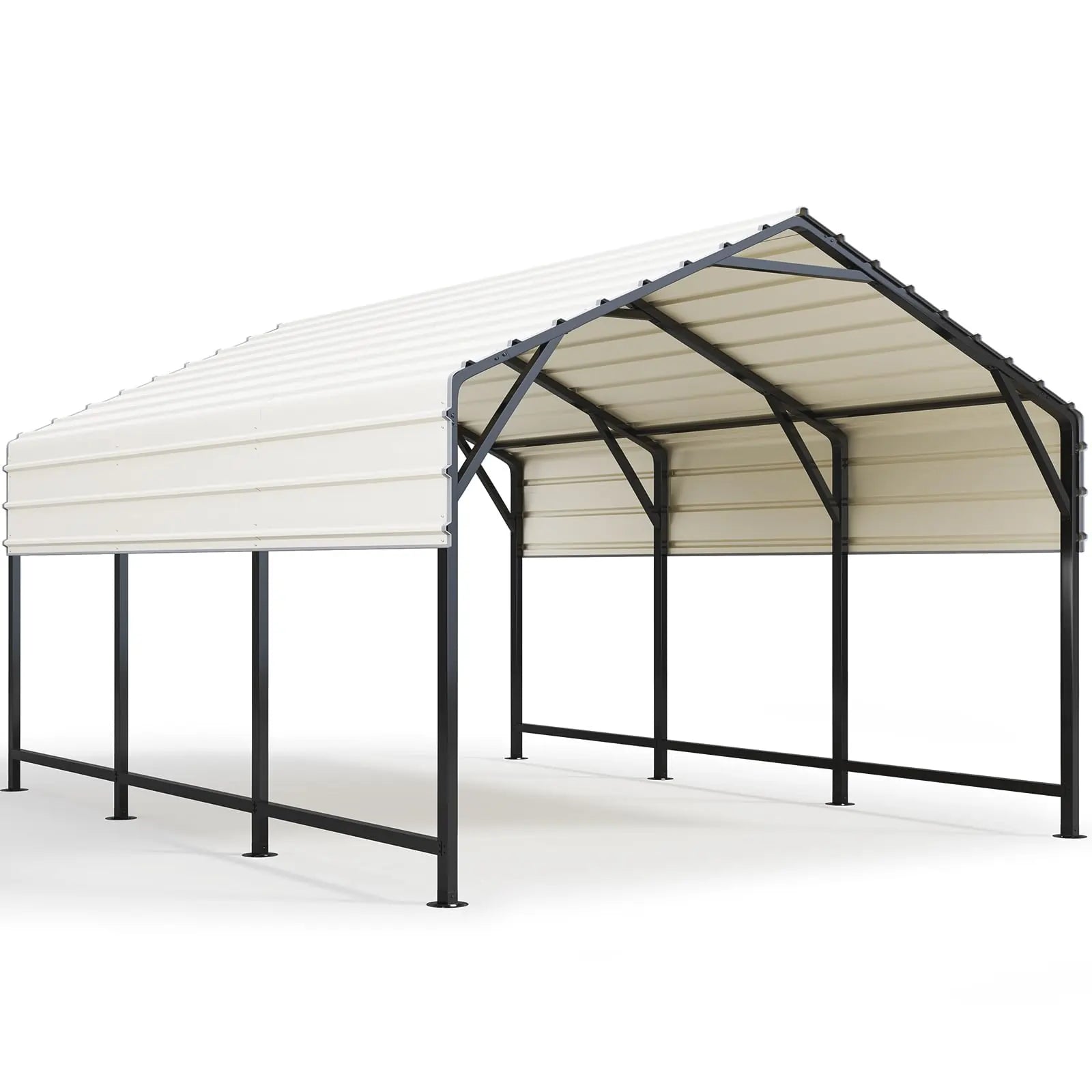 10X15 ft Metal Roof Carport#size_10X15ft