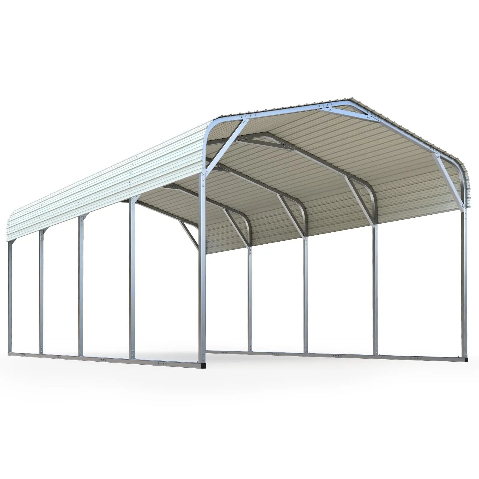 Quictent 12x20 ft Metal Roof Carport#size_12X20ft