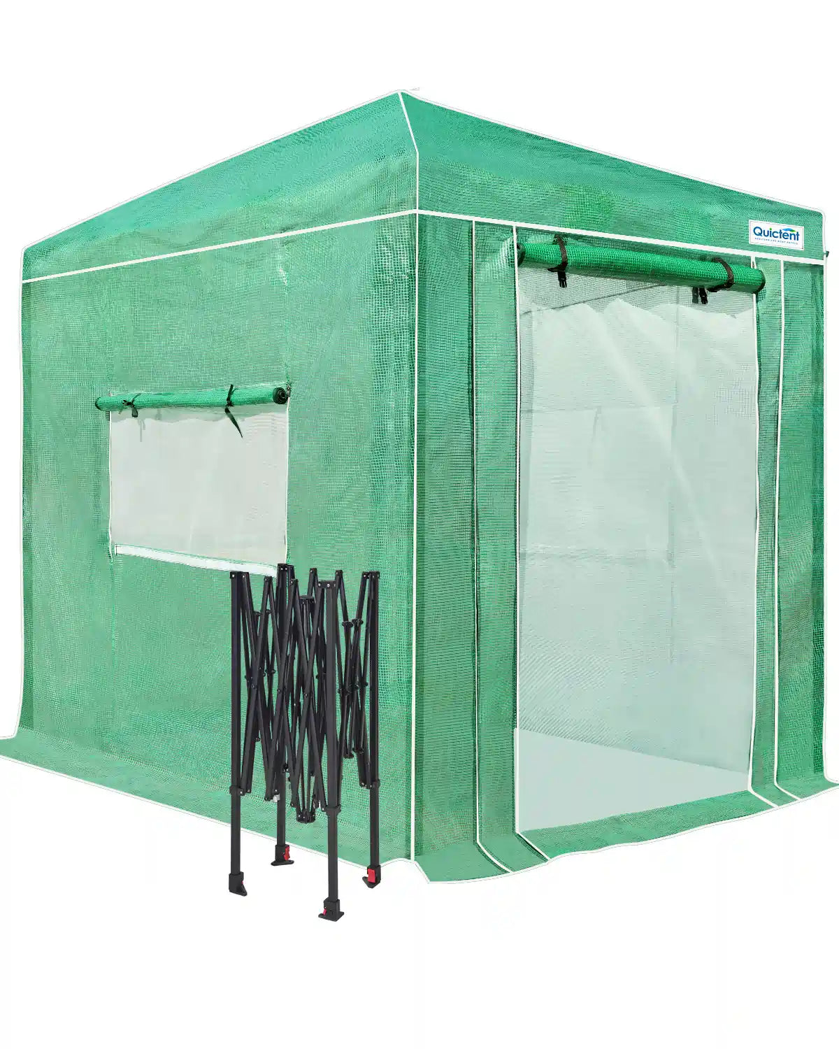 8'x6' Portable Pop-up Walk-in Greenhouse Green