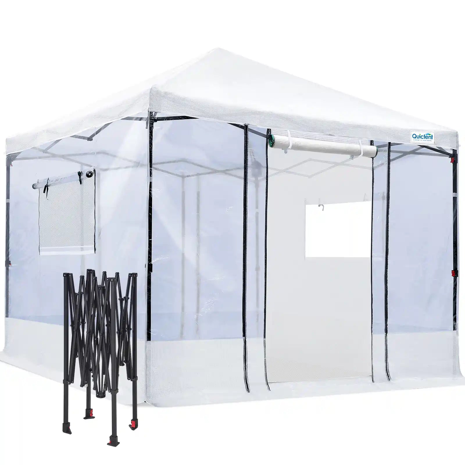 10'x10' Portable Pop-up Walk-in Greenhouse Clear