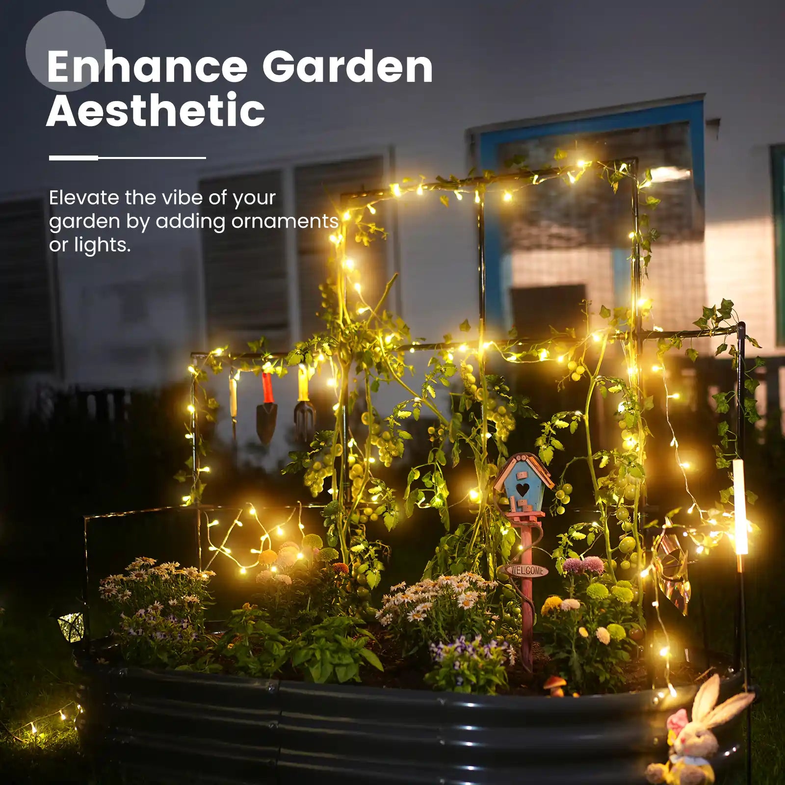 Enhance garden aesthetic#size_6x3x1ft#color_dark grey