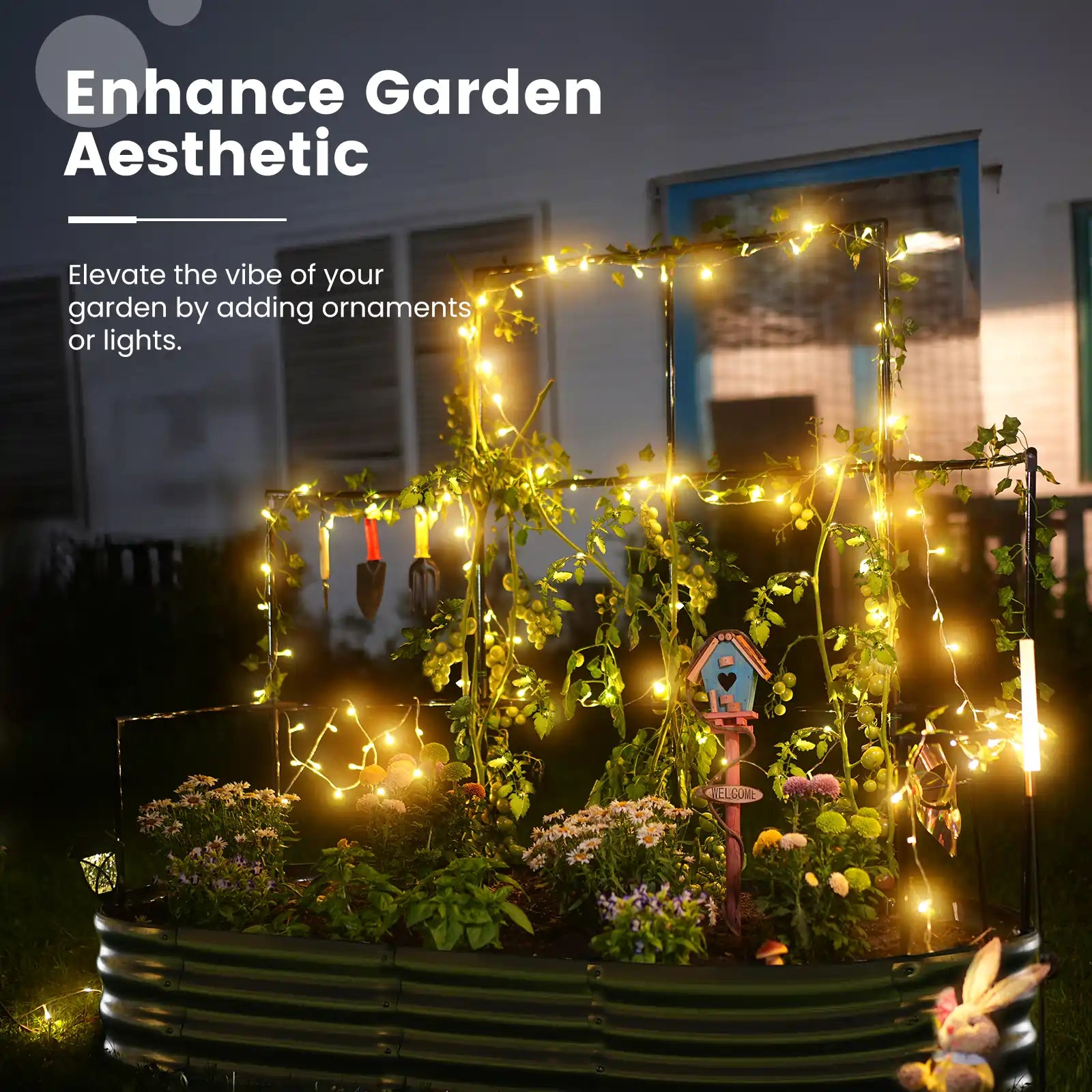 Enhance garden aesthetic#size_6x3x1ft#color_silver