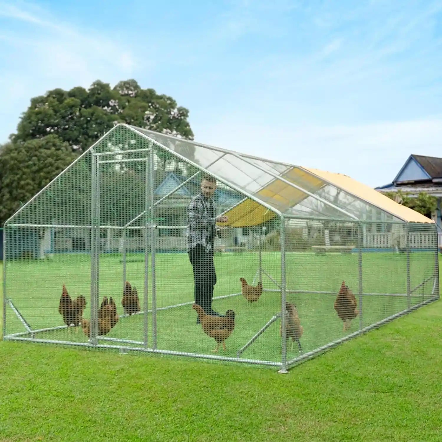 Upgraded Chicken Run 13.1x9.8x6.6FT#size_13.1x9.8x6.6FT