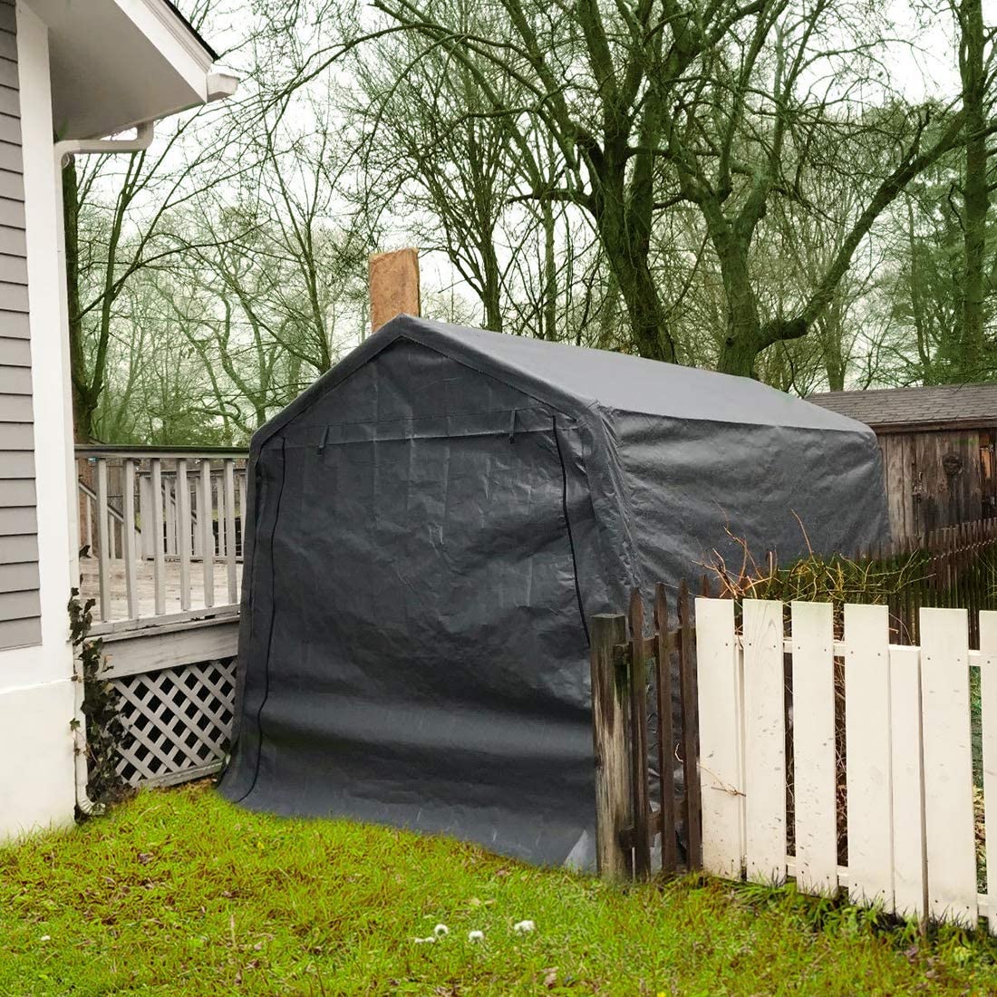 10x10 portable outlet garage