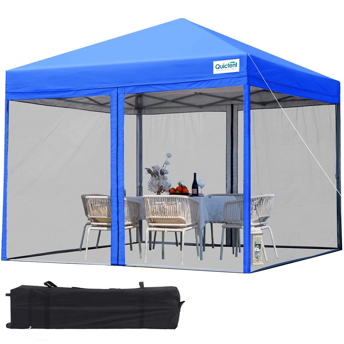 Blue 10x10 Pop Up Screen Tent#color_royal blue