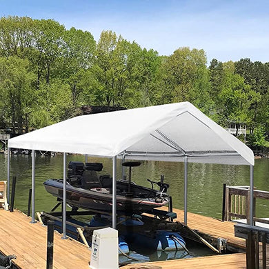 Quictent 20x10 Heavy Duty Carport Canopy, Waterproof Tarp, 4 Colors